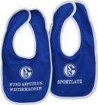 FC Schalke 04 Babylätzchen 22 x 38 cm, 2er-Set