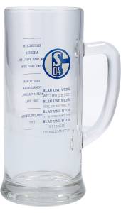 FC Schalke 04 Bierglas Blau & Weiß 0,5 Liter