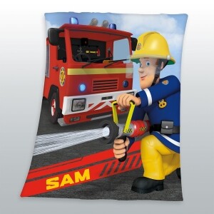 Feuerwehrmann Sam Fleecedecke 130 x 160 cm