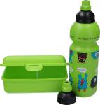 Fizzii Trinkflasche 600ml und Brotdose Monster 3-er Set