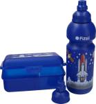 Fizzii Trinkflasche 600ml und Brotdose Weltraum 3-er Set