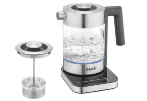 Graef Wasserkocher WK 350EU | 1,0 Liter | Edelstahl | 2200W