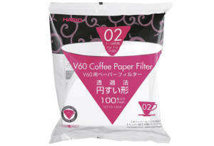 HARIO Papierkaffeefilter V60 Gr02 | 100 Stück | Papier