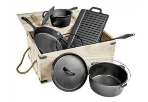 Haushalt International HI Dutch Oven Kochtopf Set, 9-teilig