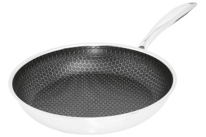 HENSSLERS | Edelstahlpfanne | 24 cm | Edelstahl | Silberfarben