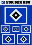 HSV Aufkleberbogen Logo 14,8 x 21 cm