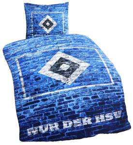 HSV Bettwäsche "Mauer" 135 x 200 cm