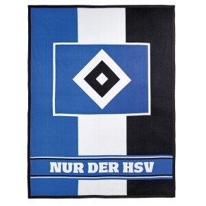 HSV Fleecedecke Blockstreifen 150 x 200 cm