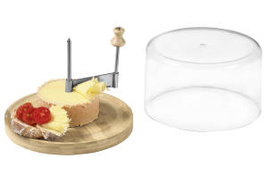 Kesper Käsehobel mit Haube 58621 | Bambus, Kunststoff