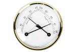 Thermo-Hygrometer goldfarben/weiß