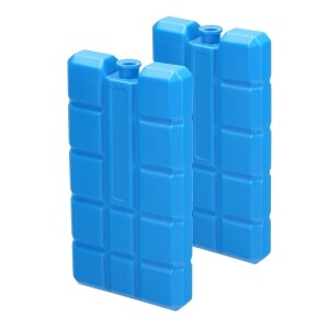 2er Set Kühlakkus dünn | je 200ml | Kühlelement | Kühlpack | Kühlakku | für Kühltasche oder Kühlbox | 2-20 blaue Kühlpads