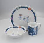LEONARDO HOME Kindergeschirr Weltall 3tlg | Porzellan