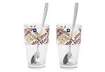 LEONARDO Latte Macchiato Set, ca. 370 ml, 4er Set, "Caf Latte Solo"