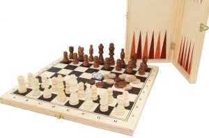 Longfield Schach/Dame/Backgammon Kassette
