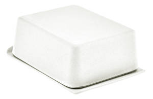 Magu Butterdose Natur-Design | Polymer aus Mineralien, pflanzl. Wachsen/Ölen, Glucose, Farbstoff