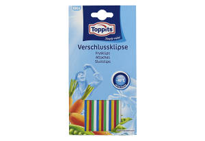 Toppits Karton mit 100 Verschlussclips