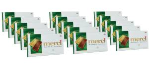 merci Tafel Mandel-Milch-Nuss, 15er Set (15 x 100g Tafeln)