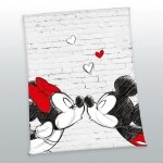 Mickey Mouse Fleecedecke "Love" 150 x 200 cm