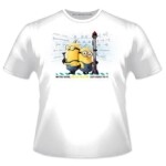 Minions T-Shirt  "We are here" weiß - verschiedene Größen