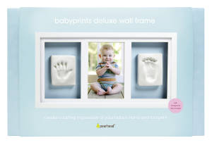 Pearhead Baby Abdruck Deluxe Wand-Bilderrahmen | Holz