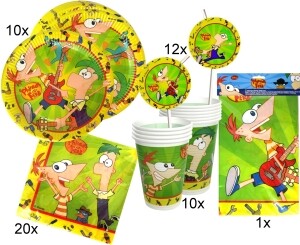 Phineas und Ferb Partyset, klein