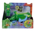 PJ Masks Gecko mit Geckomobil, ca. 17 cm (Fahrzeug) und ca. 8 cm (Figur)