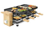 PRINCESS Raclette Bambus 1200 Watt schwarz