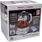 ProfiCook Tee-/ Wasserkocher PC-WKS 1167 G | 1,5 Liter | Glas, Edelstahl | 2200W