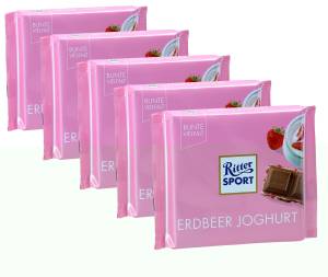 Ritter Sport Erdbeer Joghurt (5 x 100g Tafel)
