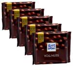 Ritter Sport Voll-Nuss 5 x 100g Tafel (5er Set)