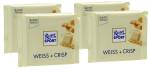 Ritter Sport Weiss + Crisp  4 x 100g Tafel (4er Set)