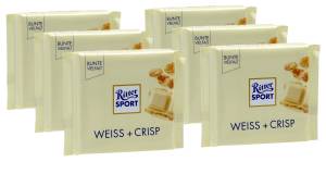 Ritter Sport Weiss + Crisp 6 x 100g Tafe ( 6er Set)