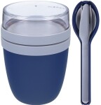 Mepal Ellipse Set Lunch Pot und Besteckset Nordic Denim blau