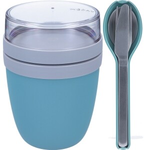 Mepal Ellipse Set Lunch Pot und Besteckset Nordic Green hellblau