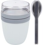 Mepal Ellipse Set Lunch Pot und Besteckset weiß