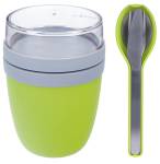 Mepal Ellipse Set Lunch Pot und Besteckset limetten grün