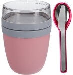 Mepal Ellipse Set Lunch Pot Nordic Pink und Besteckset pink