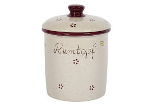 Rumtopf 3 Liter Rubin Dekor