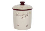 Rumtopf 3 Liter Rubin Dekor