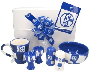 Schalke Geschenkset Frühstücksset in Geschenkverpackung