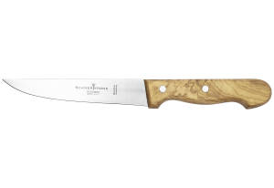 Schwertkrone Fleischmesser | Olivenholzgriff