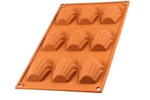 Silikomart Backform "Madeleine" 6,8 x 4,5 x 1,7 cm terracotta