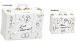 Spardose Koffer "Just Married" 14 x 6 x 13 cm