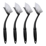 VonBueren 4 x Spülbürste schwarz | 29 x 5,5 cm je Geschirrbürste | Küchenbürste/Bürsten für die Küche und zur Reinigung | Spülbürsten | Bürste mit ergonomischem Griff | Reinigungsbürste