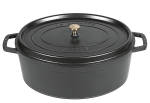 STAUB Bräter Cocotte "new classic" 12 Liter schwarz