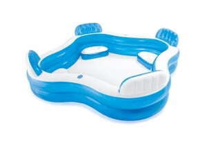 Intex Swimcenter "Family Lounge Pool" mit 4 Sitzen blau