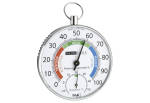 Thermo Hygrometer, silberfarben/weiß