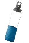 Emsa Trinkflasche "Drink2Go" aus Glas 0,7 Liter aqua-blau
