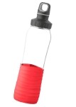 Emsa Trinkflasche "Drink2Go" aus Glas 0,7 Liter korall-rot