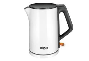 UNOLD Wasserkocher 1,4 Liter weiß/ schwarz, 2200 Watt